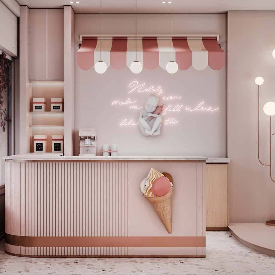 Custom Display Cabinet Beauty Salon Interior Design