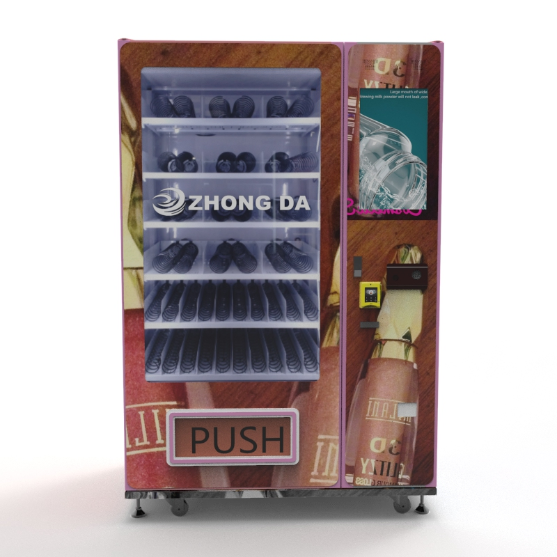 Zhongda Cosmetic Digital 21.5 " Size Outdoor Automatic Beauty Vending Machine