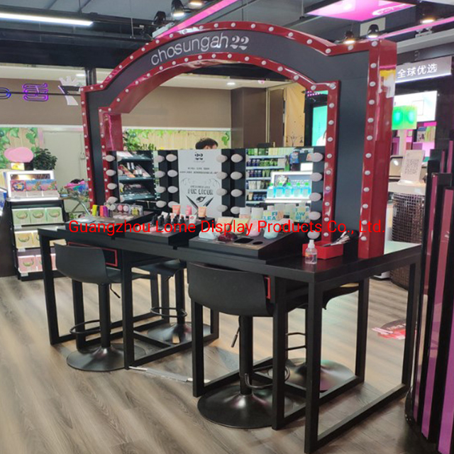 Cosmetic Shop Interior Design Ideas Luxury Makeup Display Cabinet Showcase