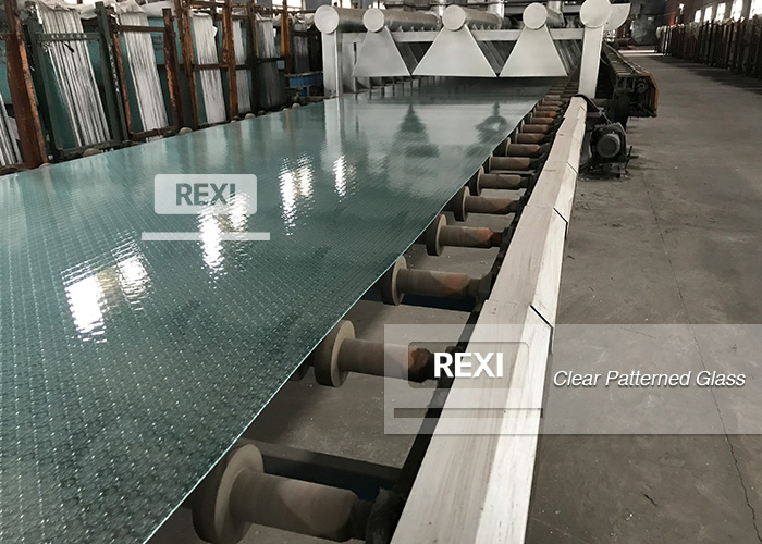 3mm-8mm Clear Figured Patterned Glass with Nashiji, Karatachi, Mistlite, Millennium, Morgon, Flora optional