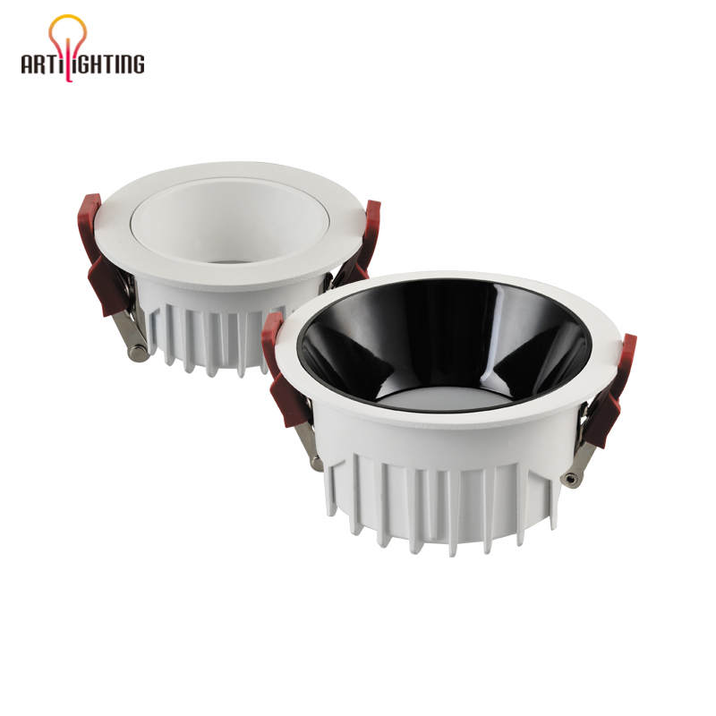 Artilighting Zhongshan Factory Hotel Project Ceiling Spot Lamp Down Lighting Anti-Glare Recessed LED Downlight with CE RoHS
