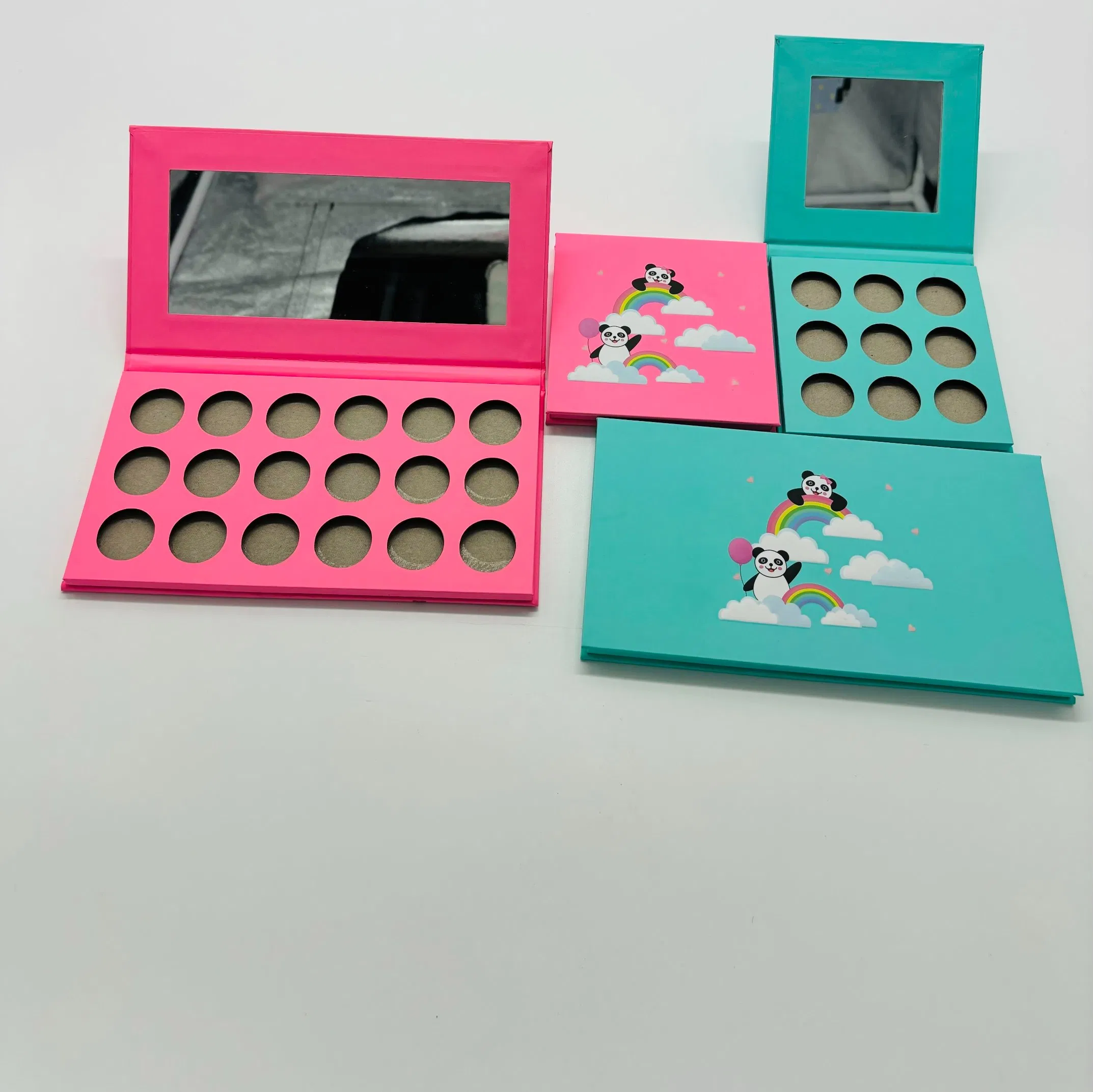 18-Color Custom Cardboard Eyeshadow Palette for Makeup Artists