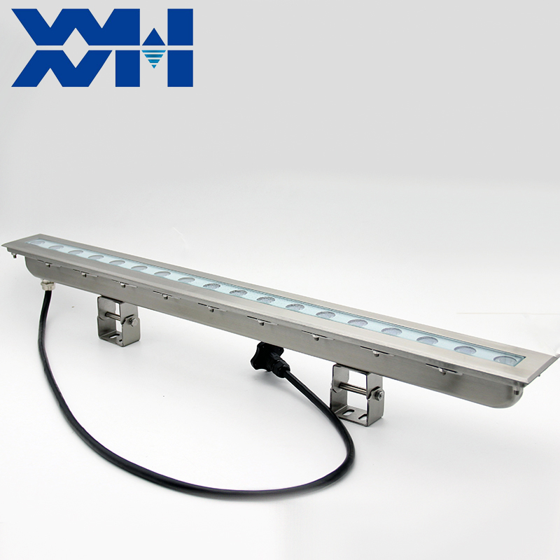 Building IP68 Outdoor Stainless Steel Linear RGB Pixel LED Wall Washer Light