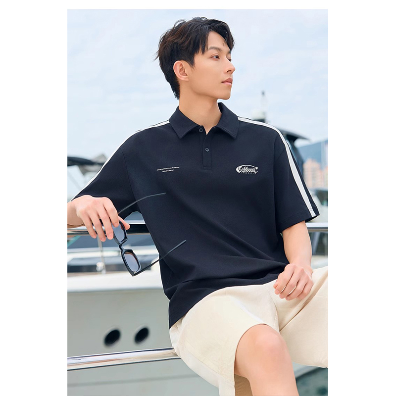 Fashionable Graphic Polo for Men with Stylish Custom Logo Options