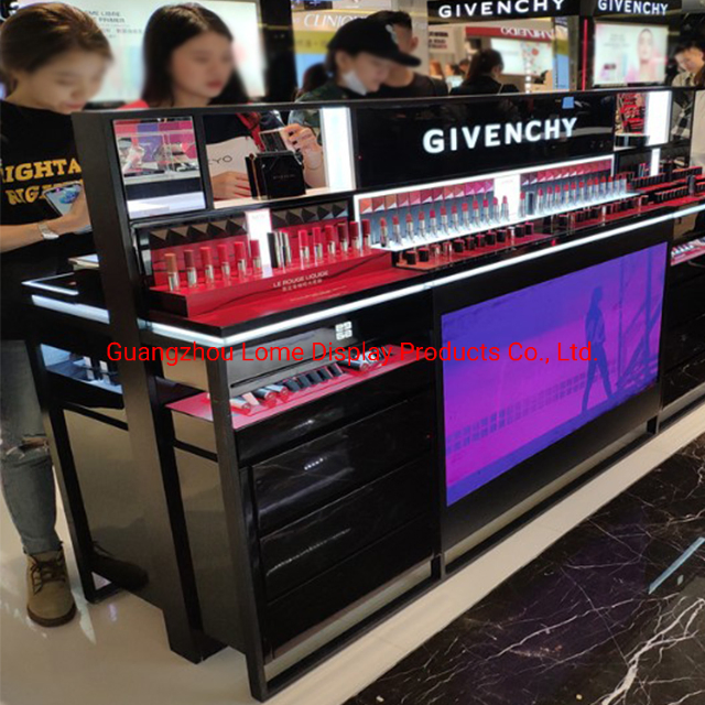 Cosmetic Shop Interior Design Ideas Luxury Makeup Display Cabinet Showcase