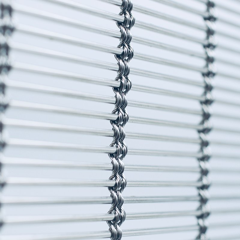 Aluminum Alloy Lightweight Decoration Metal Woven Mesh for Modern Home Doors