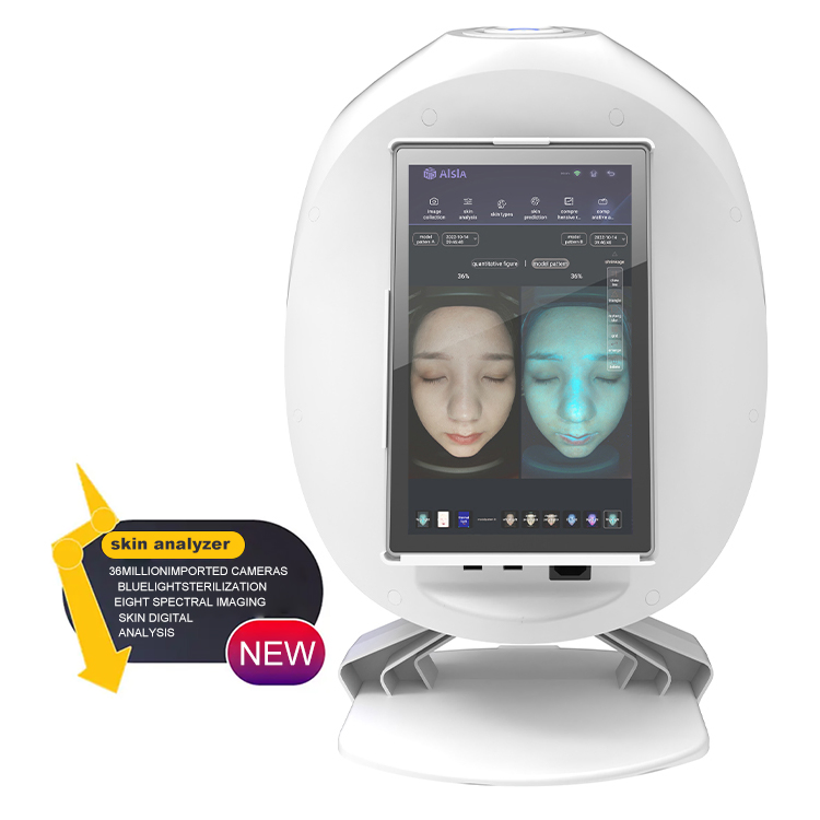 2025 3D Skin Analysis Digital Facial Beauty Machine WiFi Ai Facial Tester Scanner Device Skin Analyzer