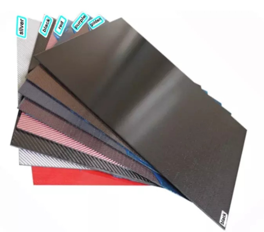 Custom Logo Carbon Fiber Plate Sheet Ultra Light Forged/3K Carbon Fiber Hair Color Balayage Board for Salon Hair Color Dye Tools