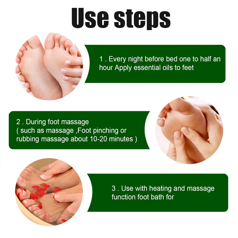 Ditong Natural Hight Growth Oil Herbal Soothing Foot Health Care Essential Oil Set Increasing Height Growth Oil