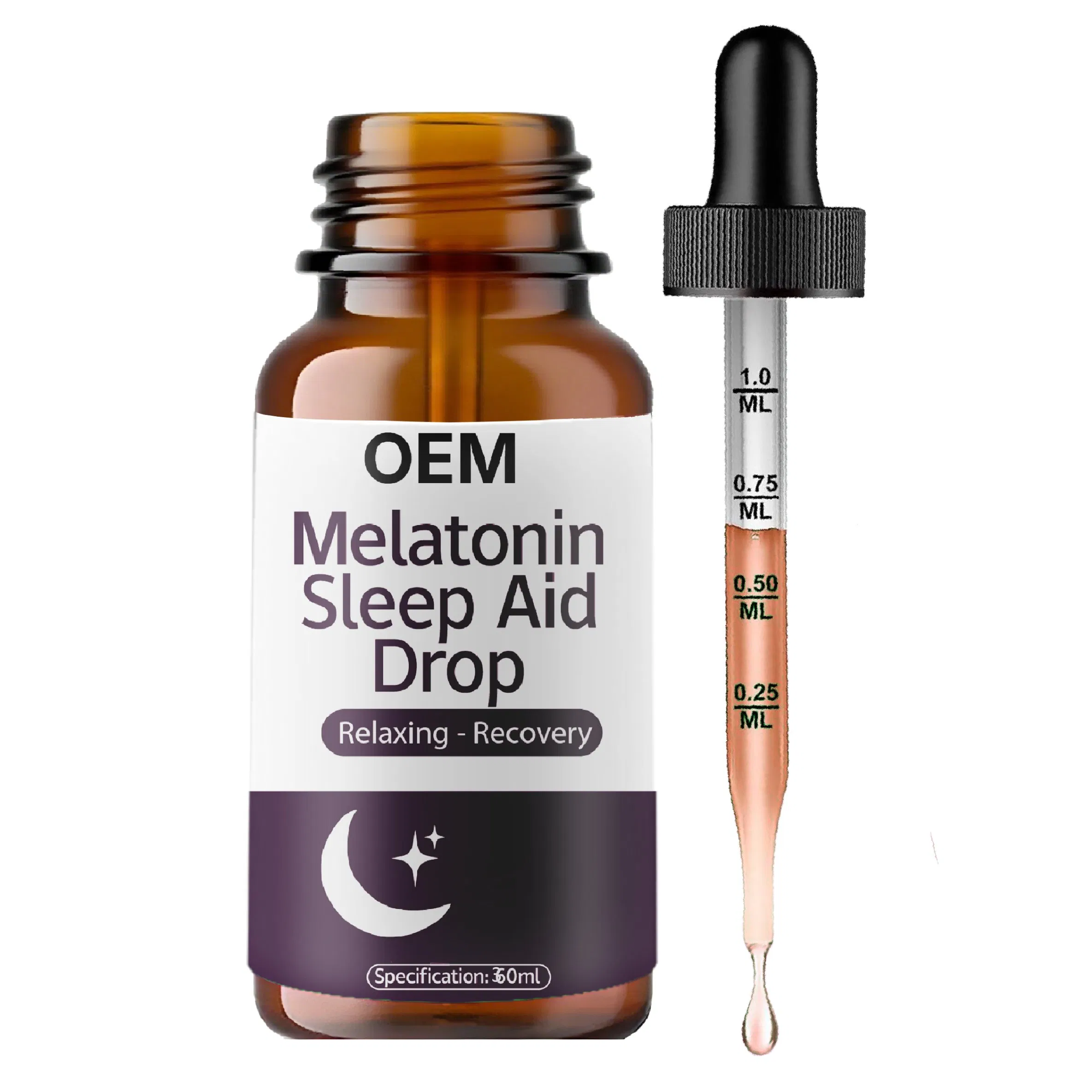 Melatonin Spray Drops Help You Fall Asleep Natural Herbal Hypnotic Sleep Cycle Melatonin Oil OEM