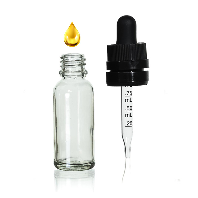 Dropper Glass Tincture Jar Bottles Child Resistant Lid Bottle