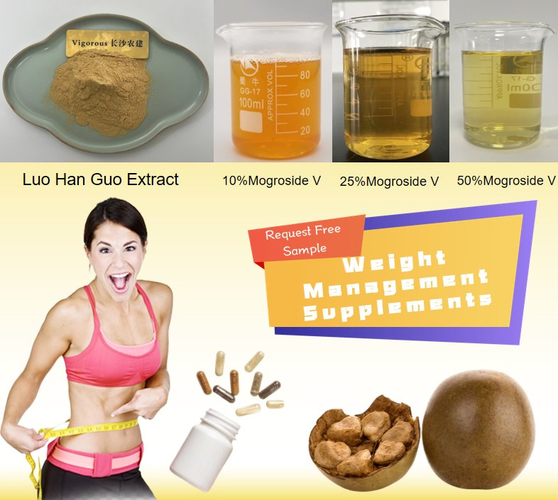 Organic Natural Sugar Monk Fruit Sweetener Luo Han Guo Extract Powder