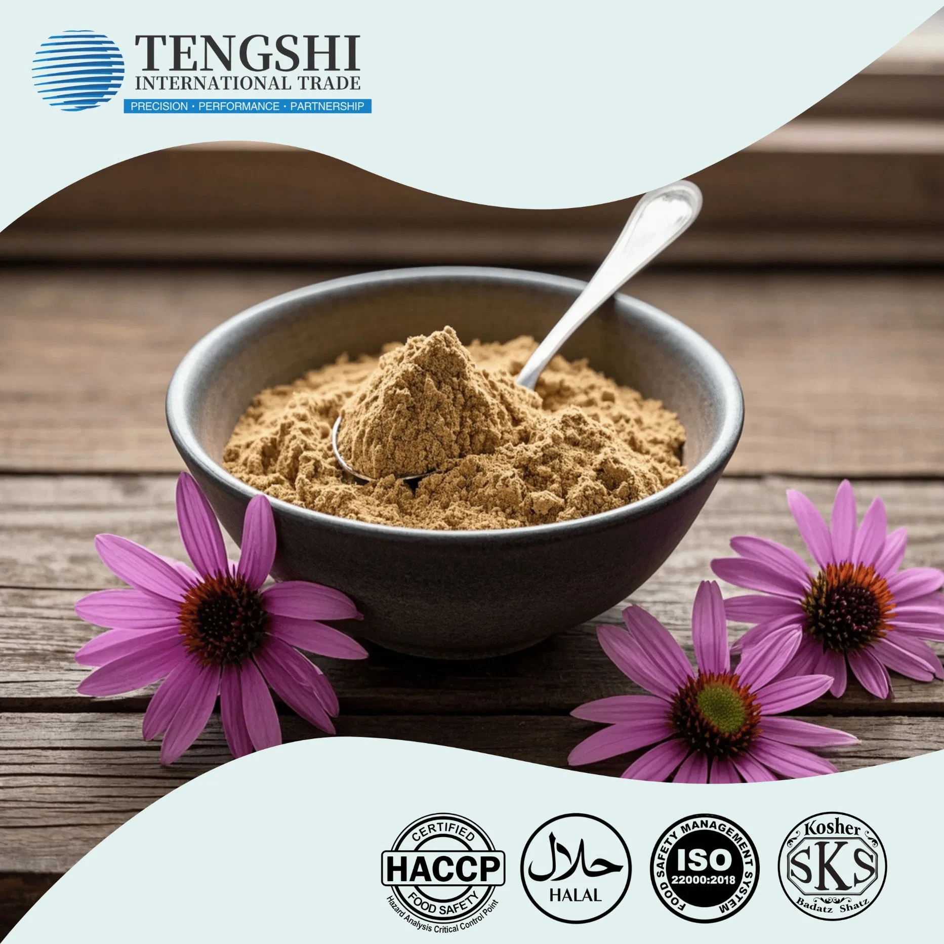 Standardized 1%-4% Cichoric Acid Echinacea Purpurea Extract UV HPLC Verified