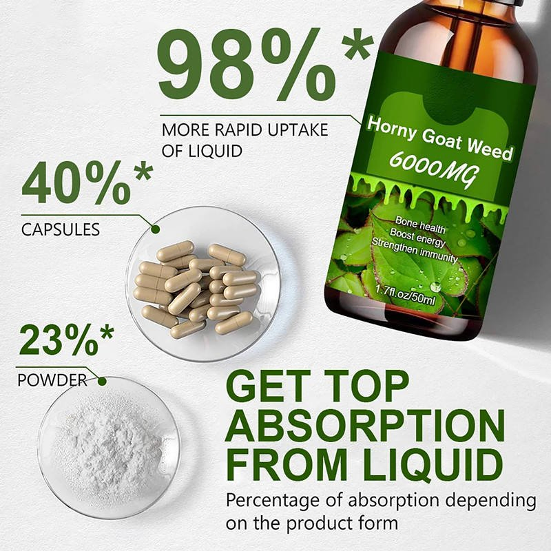 OEM Herbal Goat Weed Drops for Immune System Support and Wellness