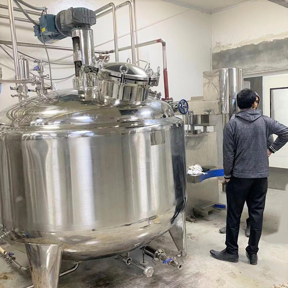 Joston Hot Selling Automatic Blender Eye Drop Double Jacketed Preparation Mixing Tank Chemical Storage Equipment