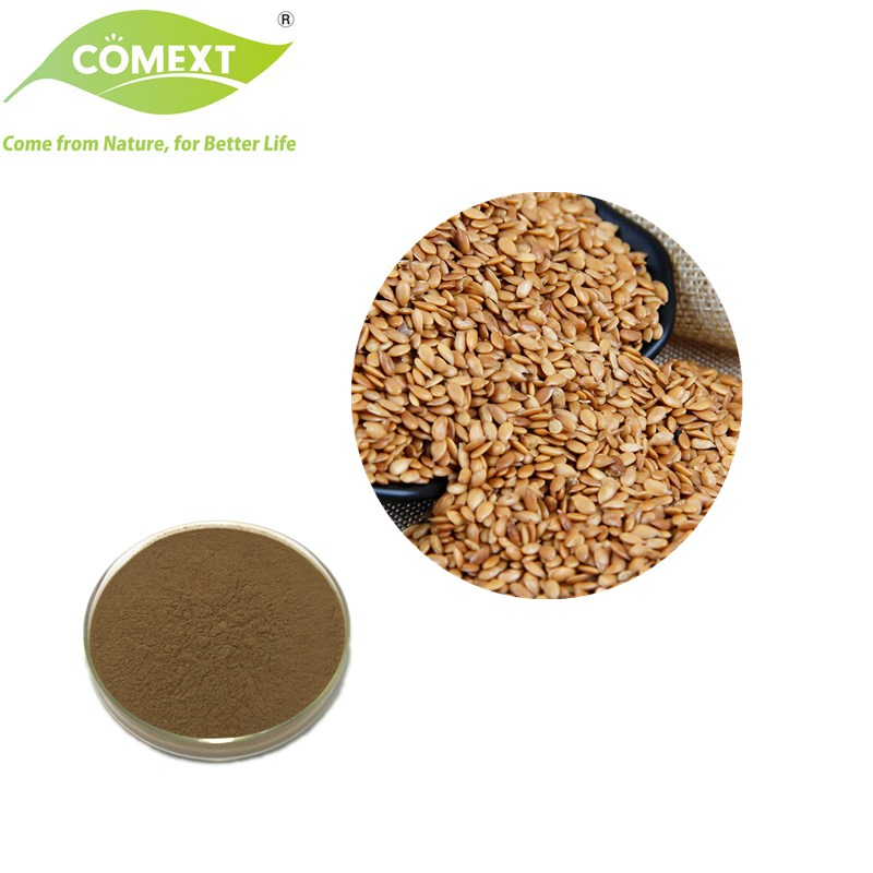 Comext Top Natural Herbal Bulk Supply Menopause Discomfort Flax Seed Extract Secoisolariciresinol Diglucoside Brown Powder