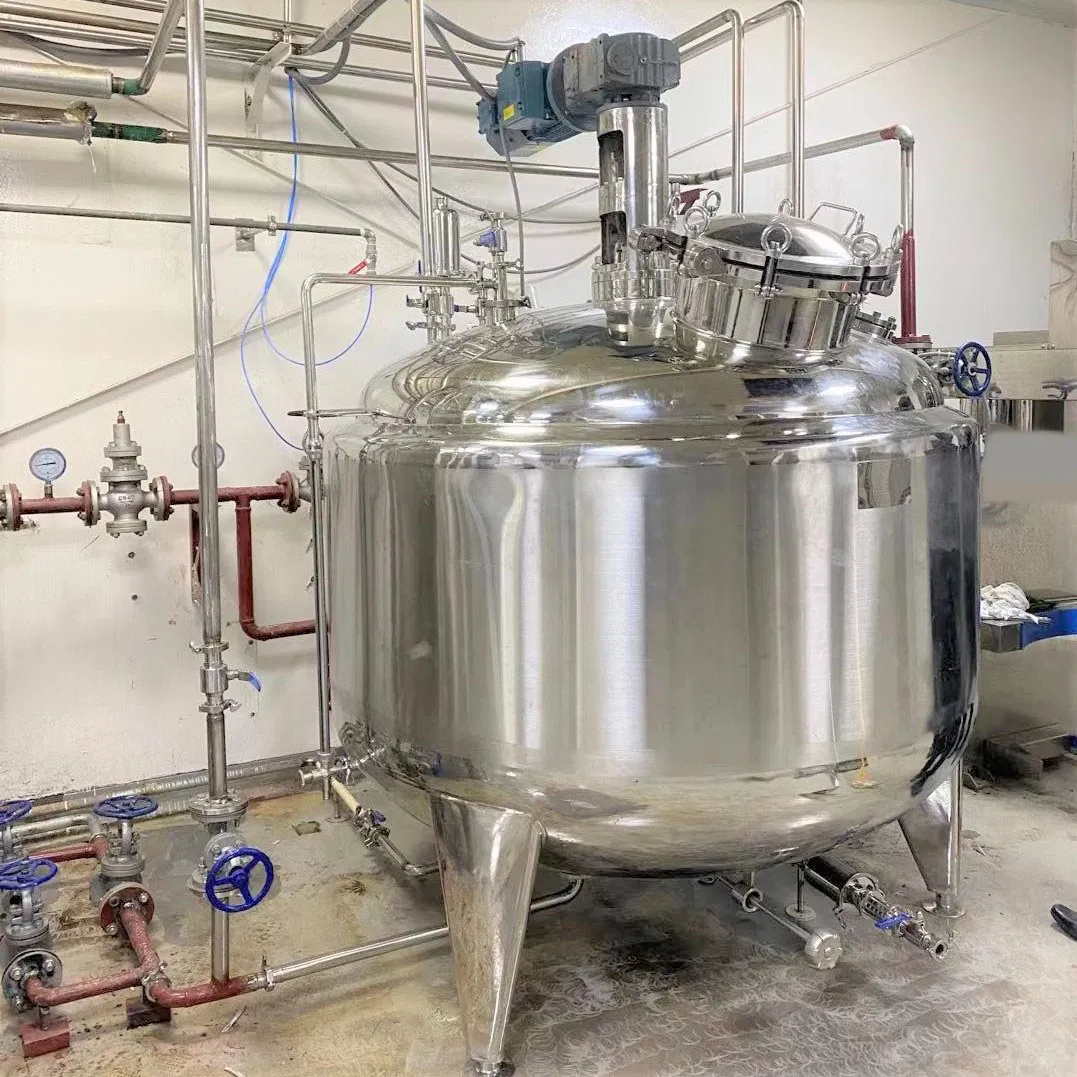 Joston Hot Selling Automatic Blender Eye Drop Double Jacketed Preparation Mixing Tank Chemical Storage Equipment