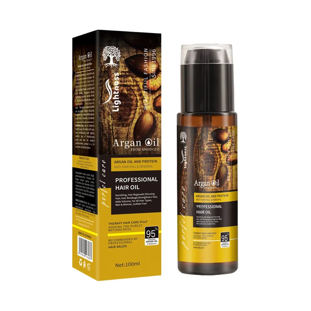 Hair Product Treatment Hair Care Cosmetics Argan Oil Repair Damaged Anti Loss Regrowth Essential Serum Herbal Argan Hair Oil