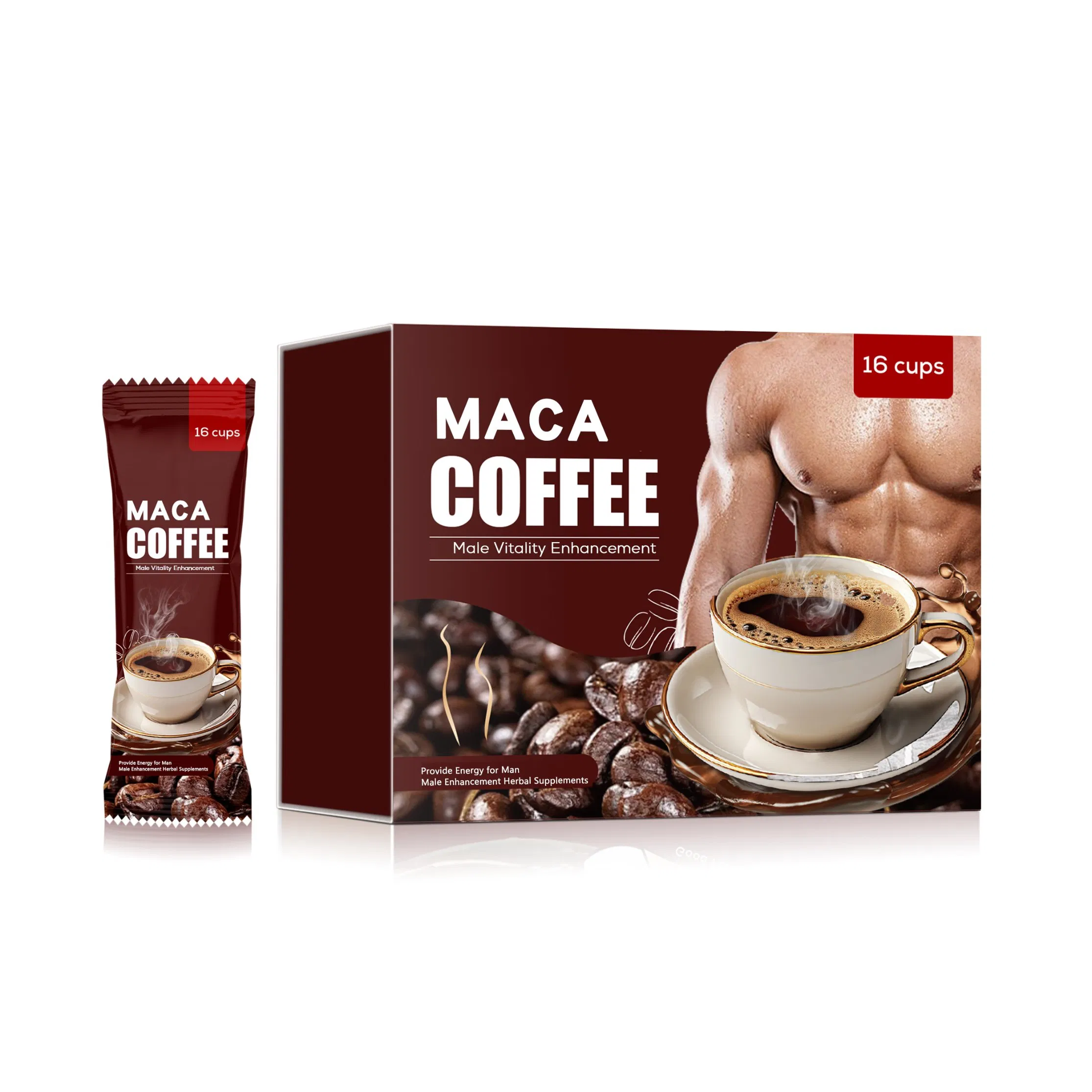 X2 Energy Maca Coffee Instant Natural Herbal Tongkat Ali Black Power Coffee for Men and Women