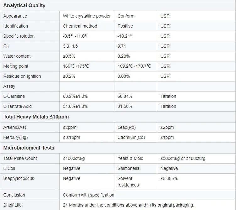 L-Carnitine-L-Tartrate Powder