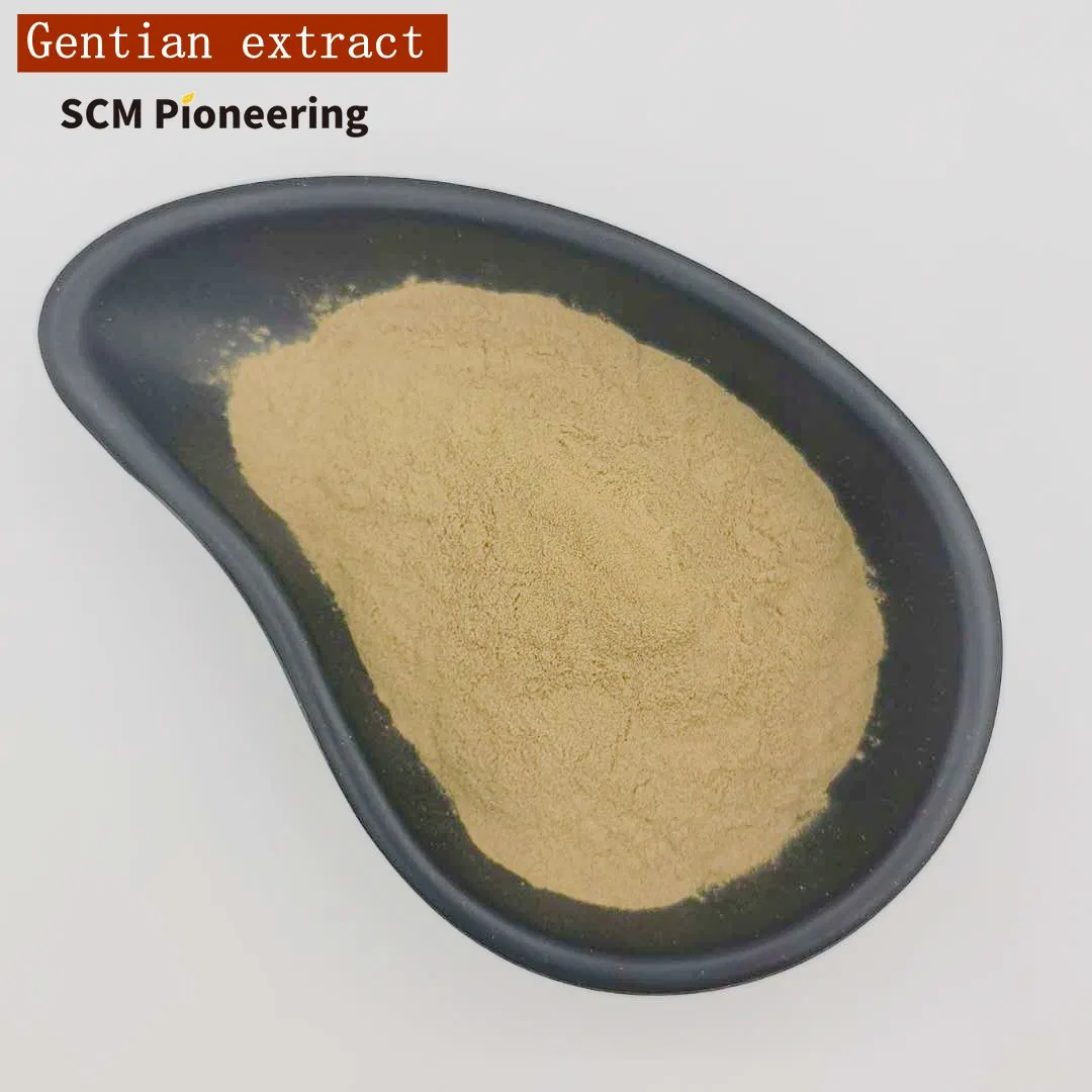 Competitive Price Gentian Root Extract Powder MOQ 1kg for Healthcare Supplements