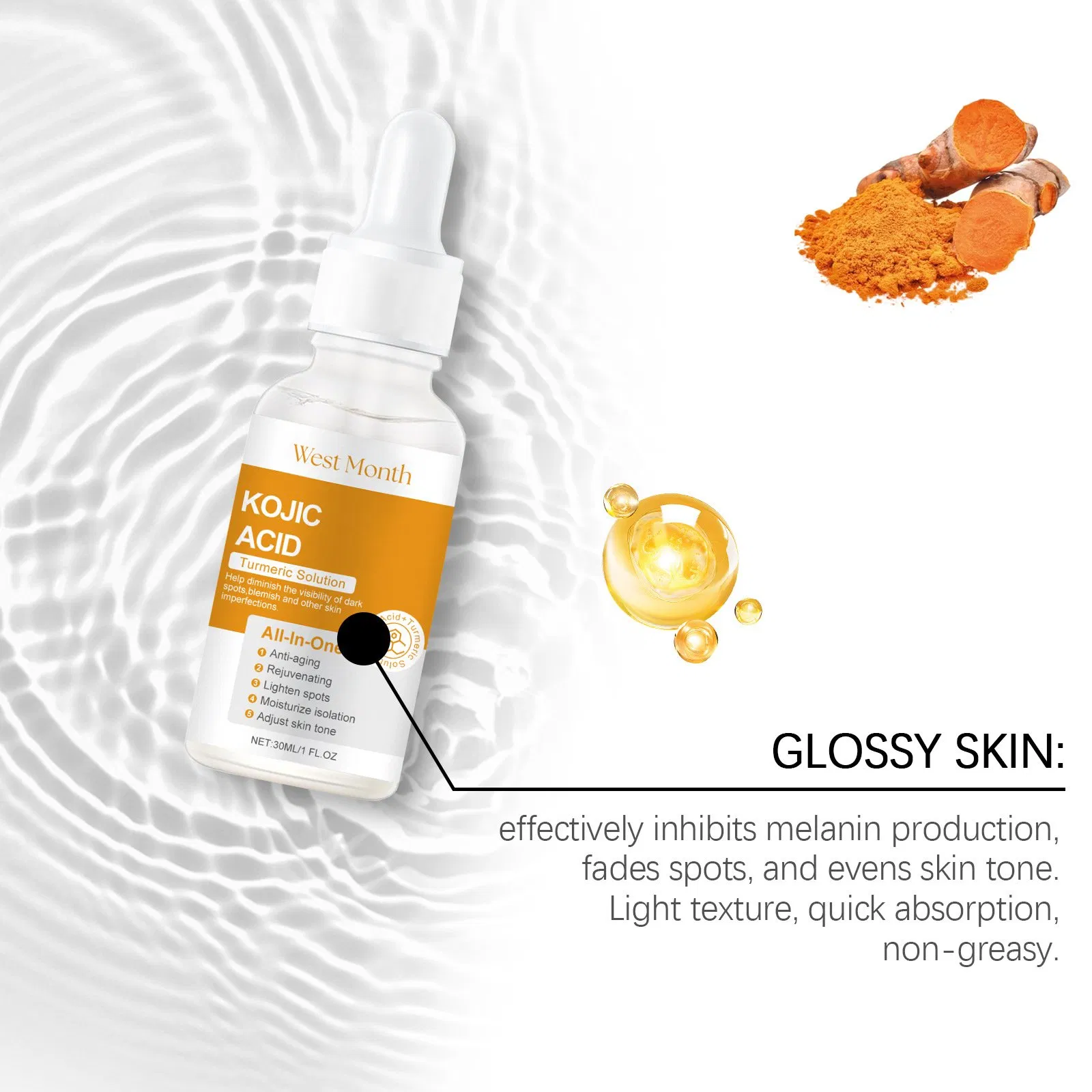 Turmeric Root Extract/Kojic Acid/Aloe Barbadensis Leaf Extract