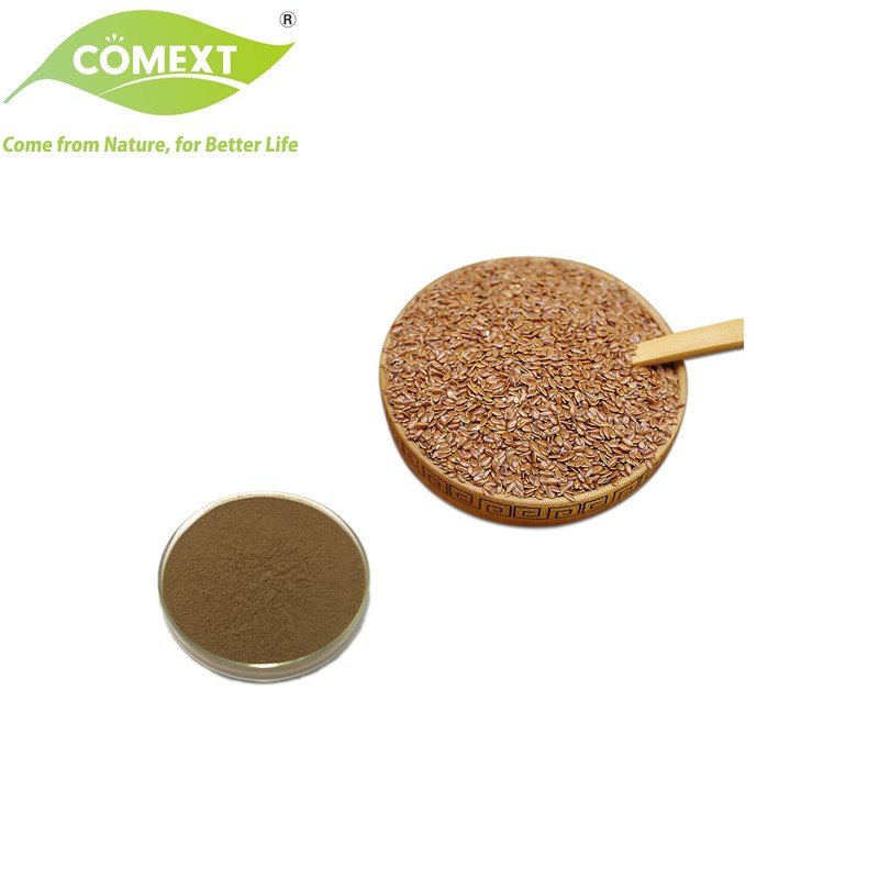 Comext Top Natural Herbal Bulk Supply Menopause Discomfort Flax Seed Extract Secoisolariciresinol Diglucoside Brown Powder