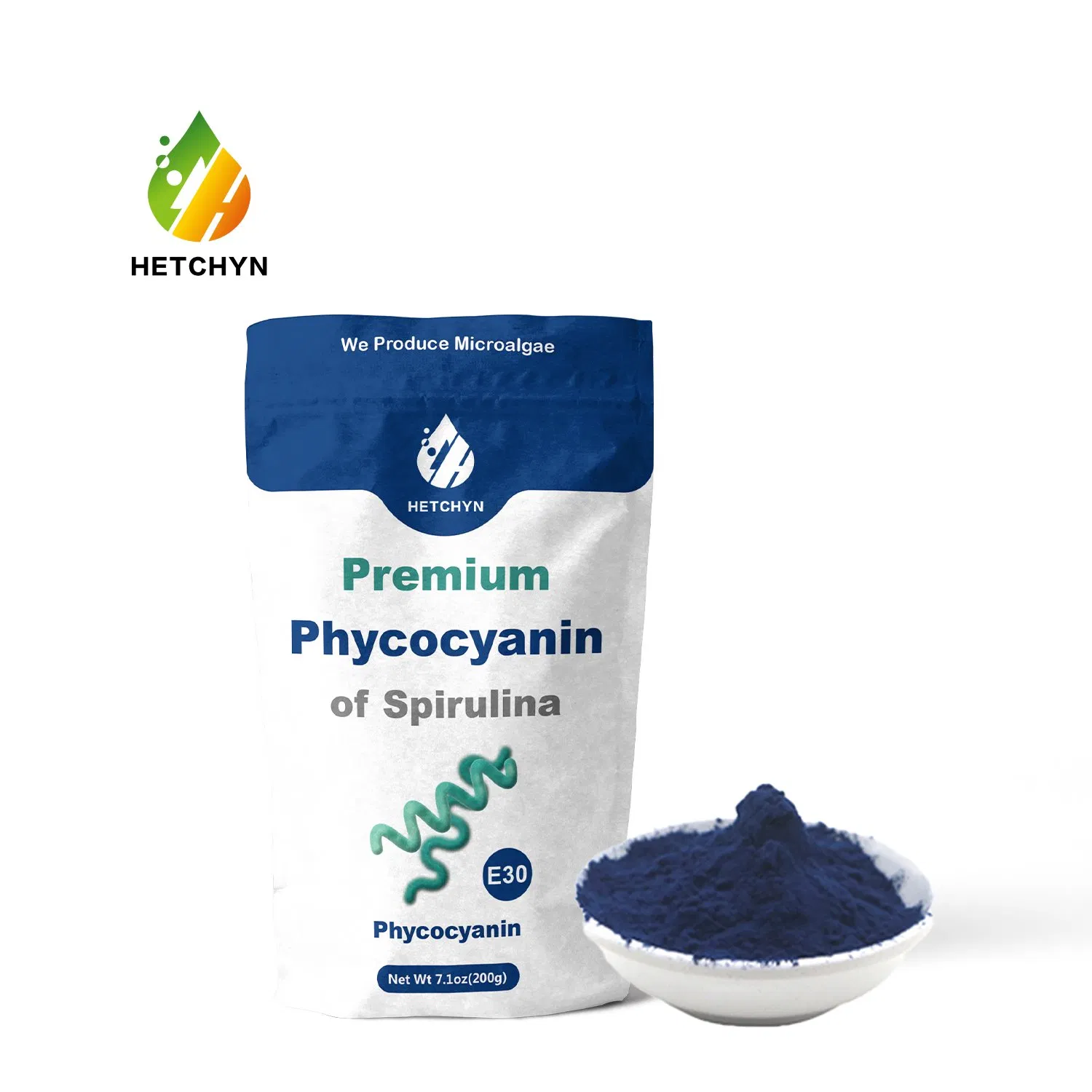 Food Grade Plant Protein Natural Blue Pigment Phycocyanin Extract From Spirulina (E30)
