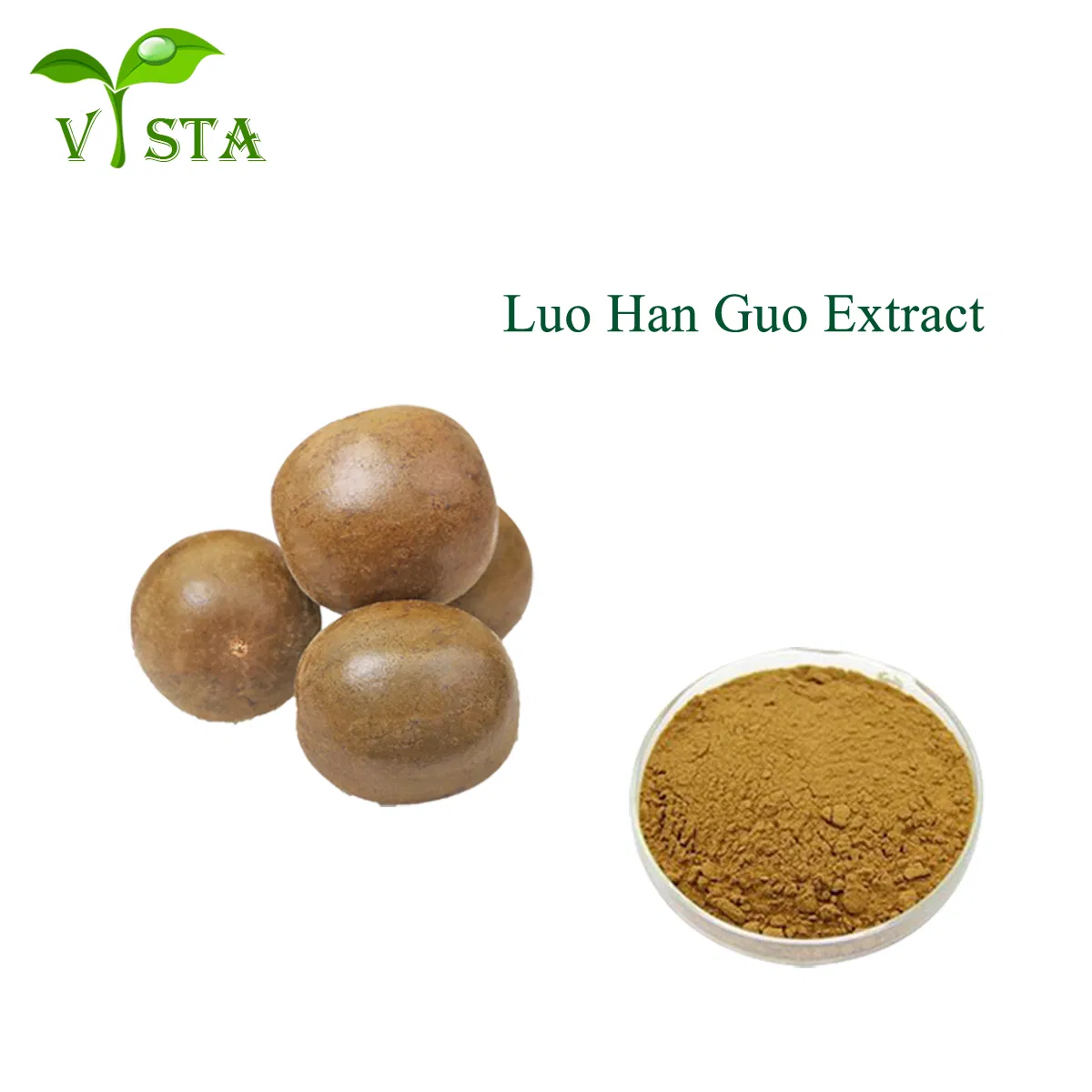 Factory Supply Natural Sweetener Without Sugar 20-50% Mogroside V Monk Fruit Extract for Diabetes