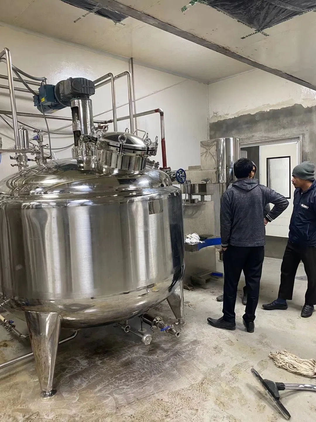 Joston Hot Selling Automatic Blender Eye Drop Double Jacketed Preparation Mixing Tank Chemical Storage Equipment