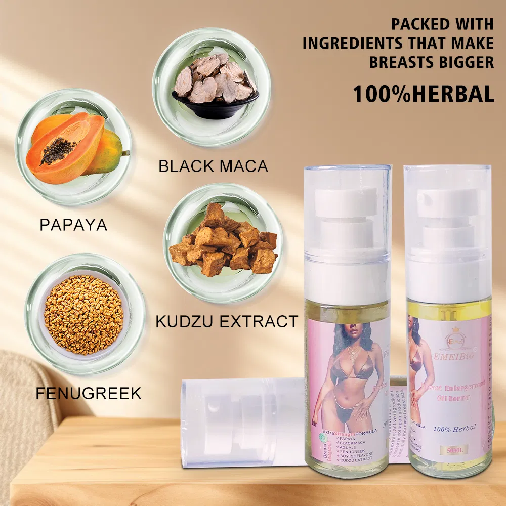 High Quality Herbal Natural Organic Breast Oil No Side Effects Massage Bigger Breast Firming Breast Enlargement Essential Oil
