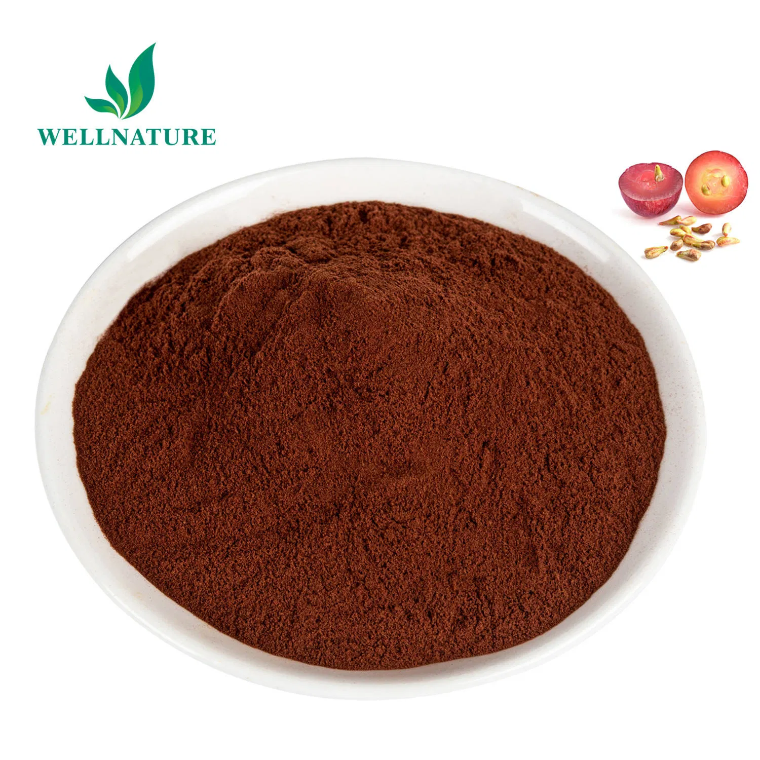 Standardized 95% Proanthocyanidins (OPC) for Nutraceutical and Cosmetic Active Formulations Grape Seed Extract