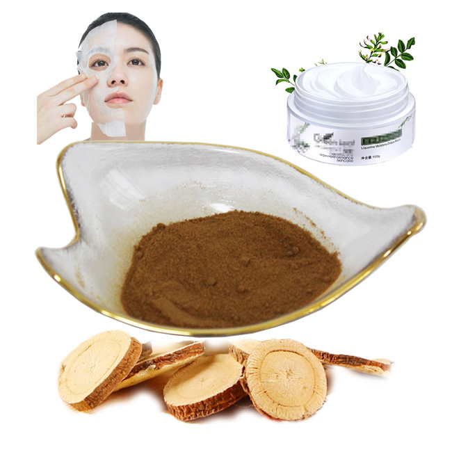 Natural Herbal Plant Liquorice Root Extract Glabridin 40% (Brown Powder) for Cosmetics