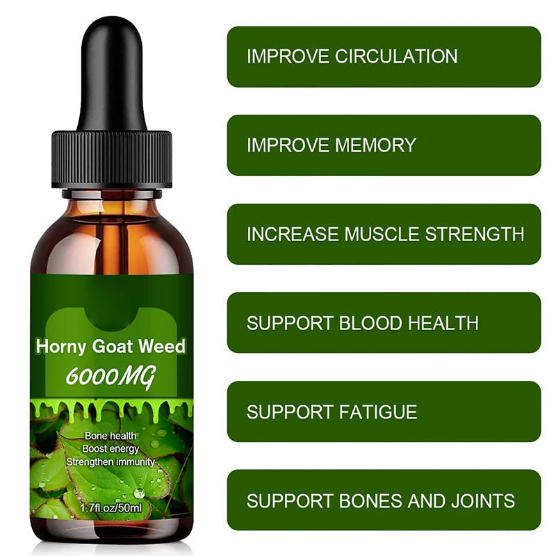 OEM Herbal Goat Weed Drops for Immune System Support and Wellness