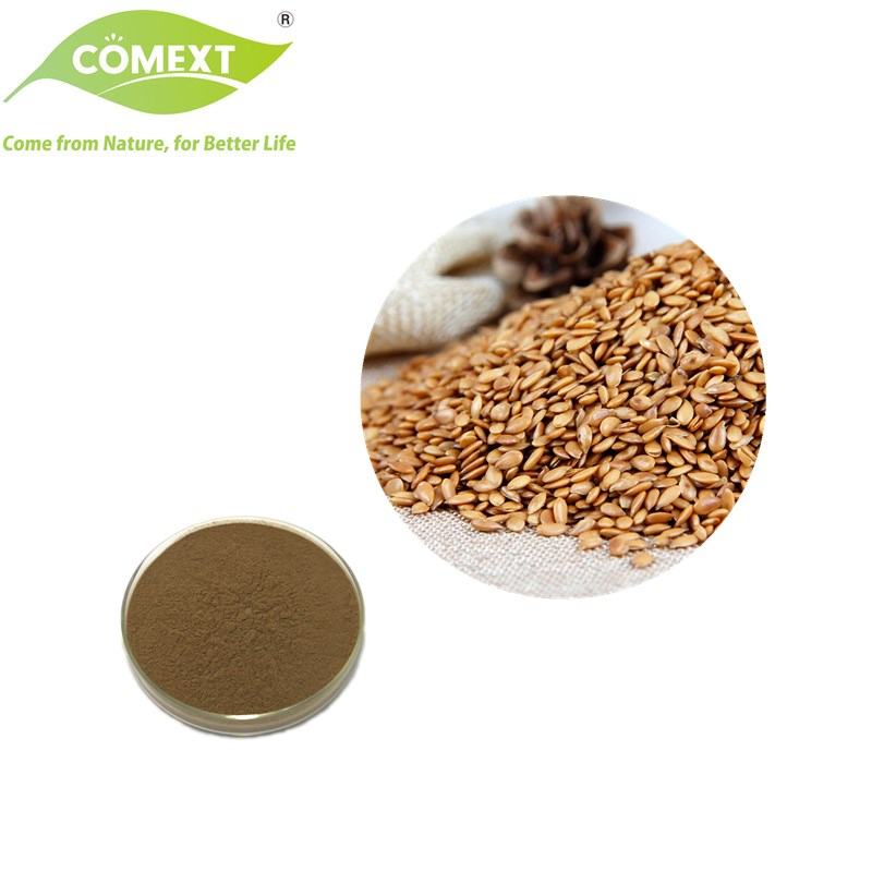 Comext Top Natural Herbal Bulk Supply Menopause Discomfort Flax Seed Extract Secoisolariciresinol Diglucoside Brown Powder