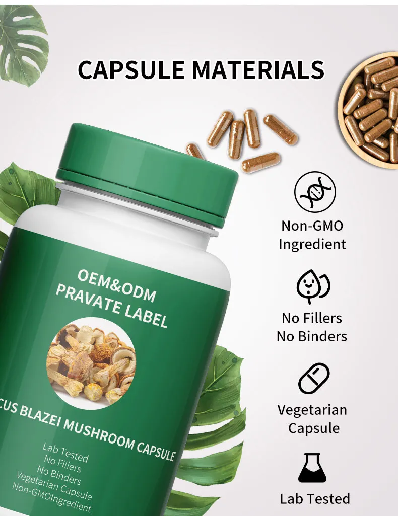 Organic Agaricus Blazei Extract Powder Pure Form