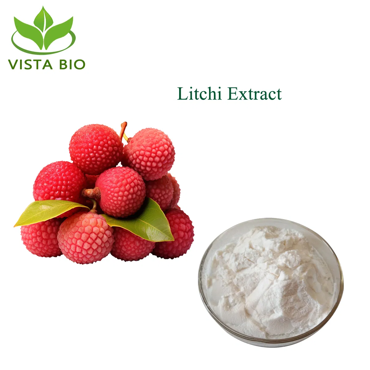 Natural Plant Extract 10: 1 Litchi Powder Lychee Juice Powder for Food and Beverage Additive