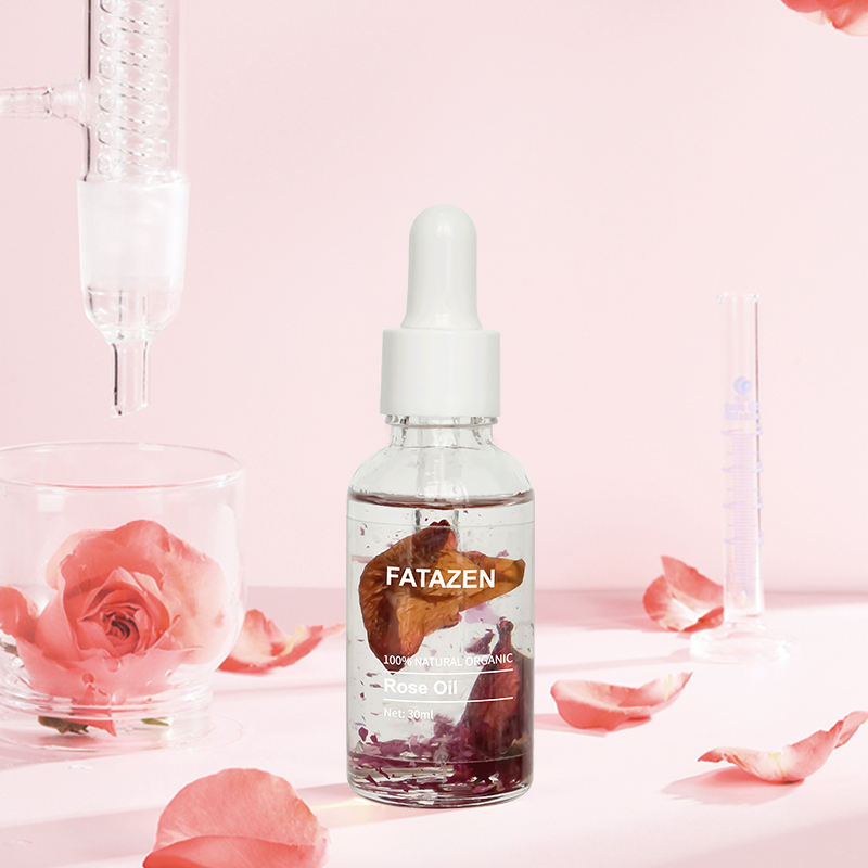 Organic Natural Private Label Herbal Multifunction Rose Oil for Body Care Hair Care Serum for Moisturizing Rose Essential Oil