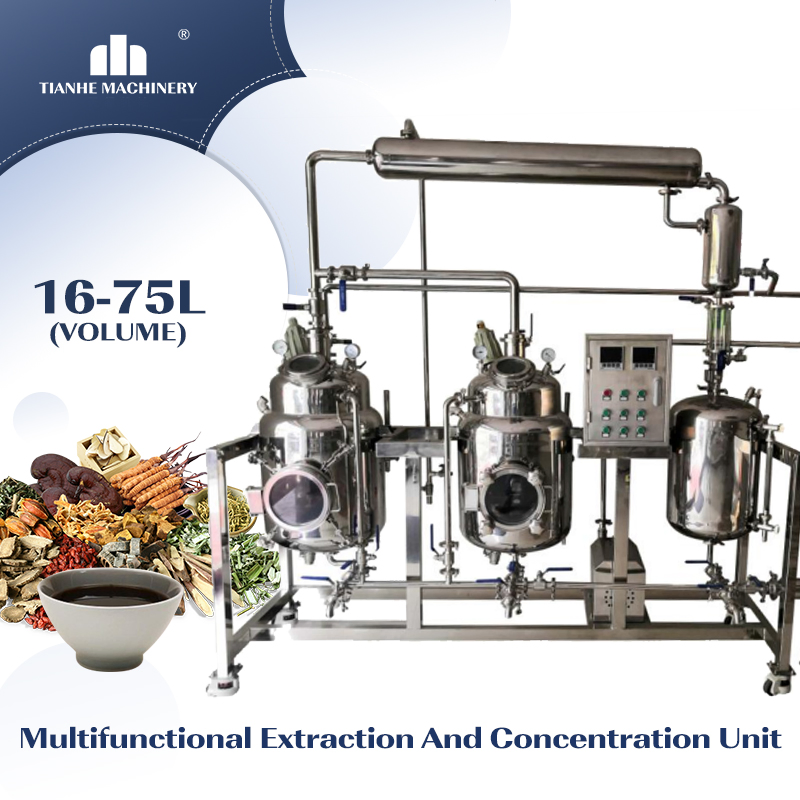 Tianhe High Efficient Energy Saving Factory Price Chinese Herbal Distillation Machine Herb Extract