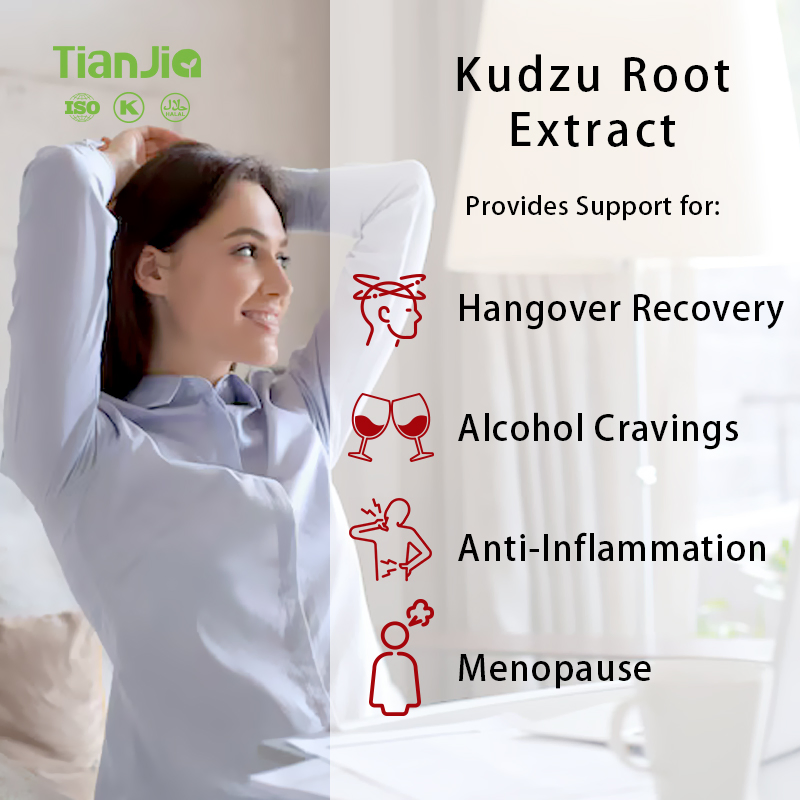 Tianjia High Quality Natural Plant Wild Pueraria Lobata Powder Kudzu Root Extract