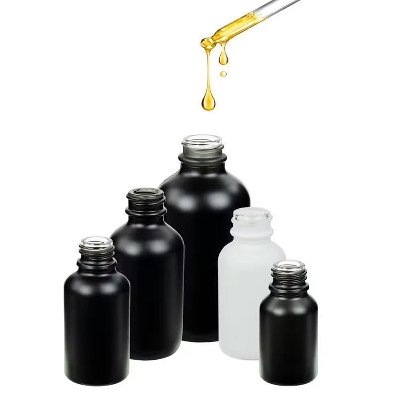 Empty 1oz 2oz 4oz 15ml 30ml 50ml 60ml 100ml 120ml 4oz Amber Cosmetics Boston Essential Oil Glass Dropper Bottles