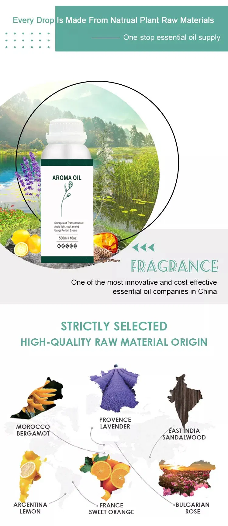 Factory Wholesale OEM Herbal Essential Oil Body Massage Aroma Aromatherapy Essential Oil