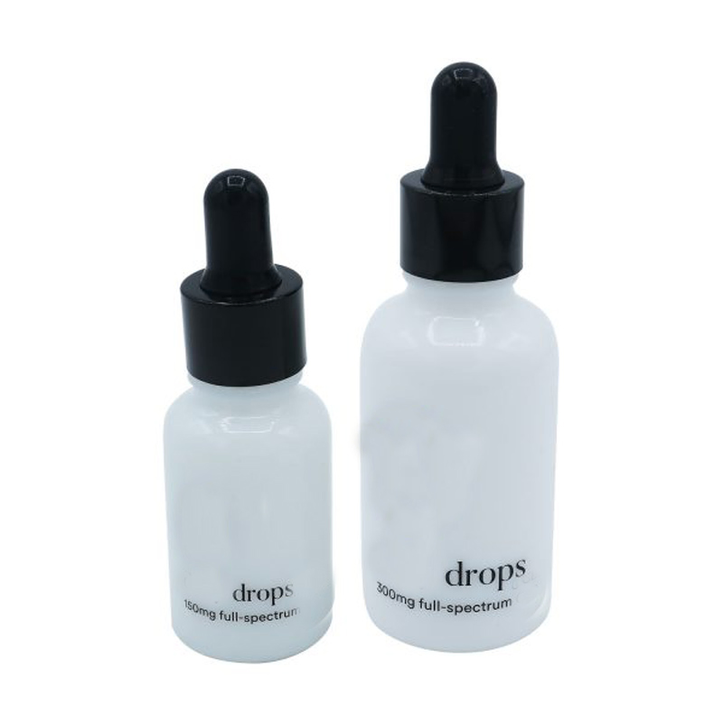 20ml Round Shoulder Glass Dropper Bottle Small Frosted Glass Essential Oil Bottle