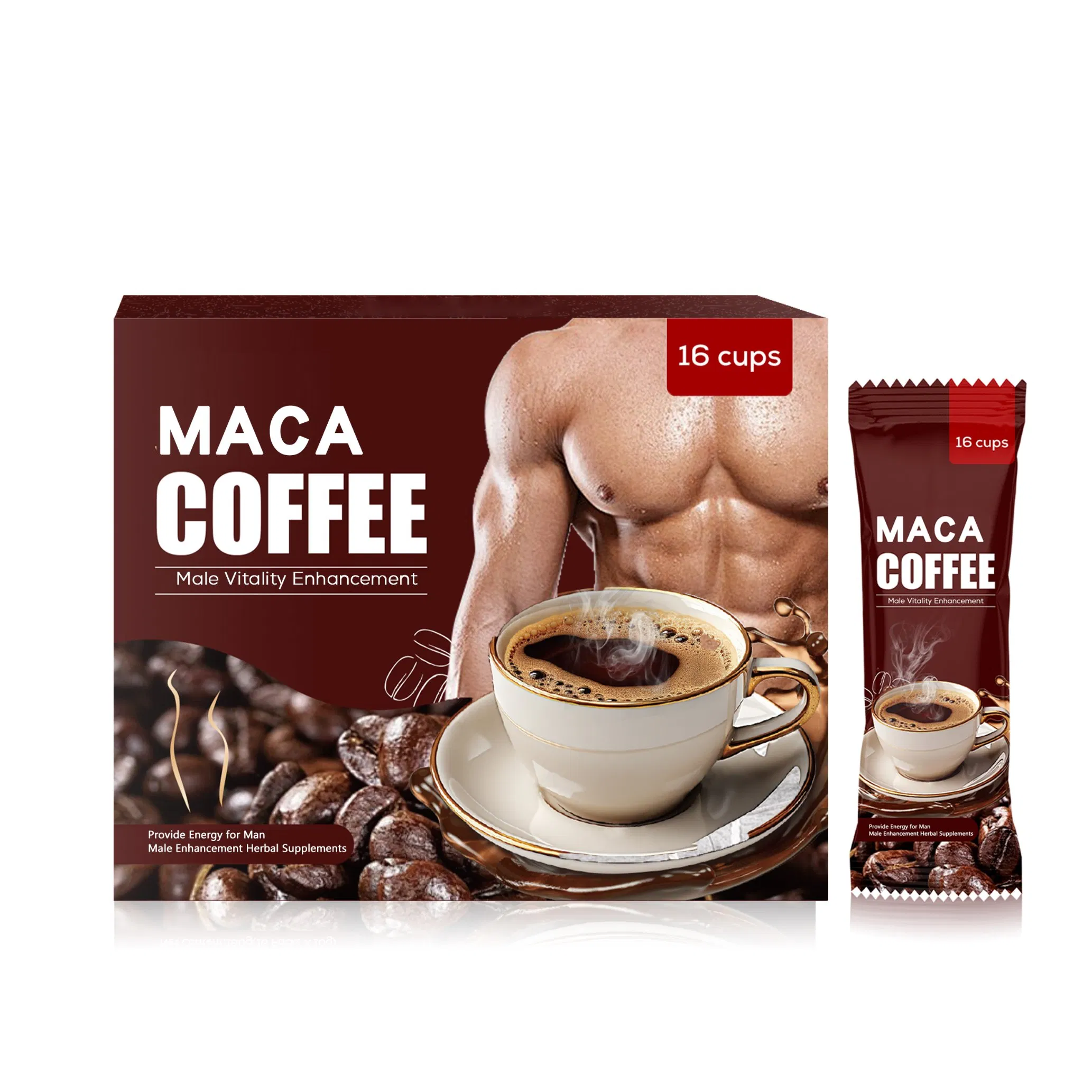 X2 Energy Maca Coffee Instant Natural Herbal Tongkat Ali Black Power Coffee for Men and Women
