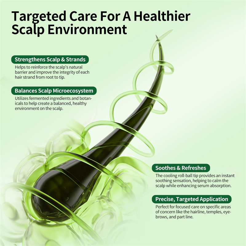 Hair Growth Serum Roll on Natural Rosemary Herbal Hair Essential Oil