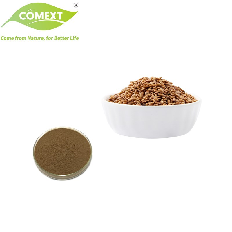 Comext Top Natural Herbal Bulk Supply Menopause Discomfort Flax Seed Extract Secoisolariciresinol Diglucoside Brown Powder