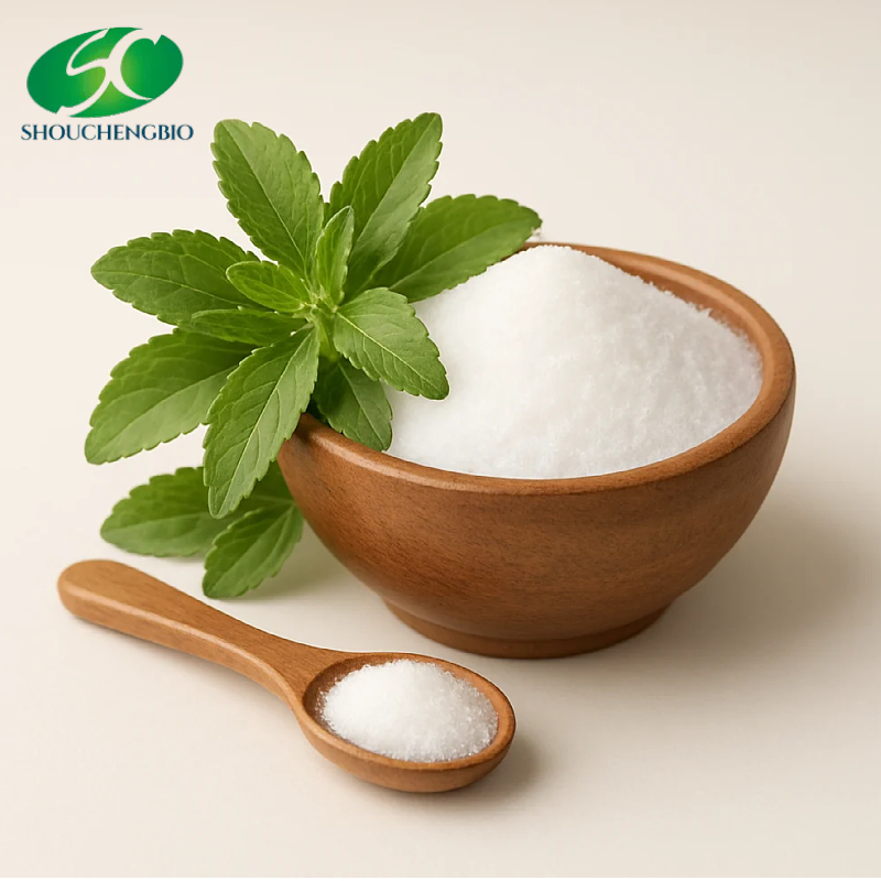 Natural Sweetener Bulk Stevia Leaf Extract Containing Ra 98% Sugar Free Syrup Stevia Powder