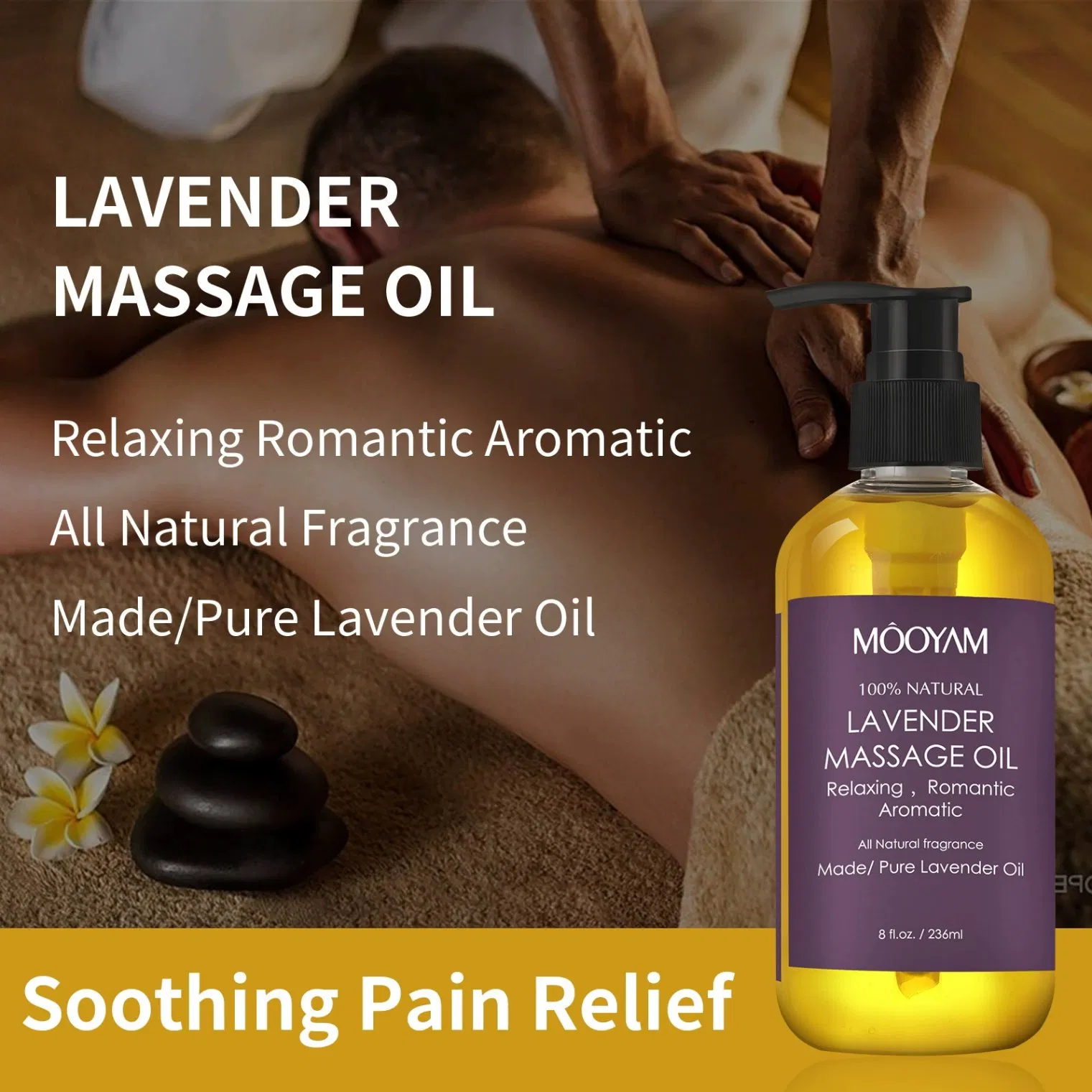 Lavender Herbal Beauty Salon Essential Oil for Back and Neck Scraping Massage Body Massage Oil