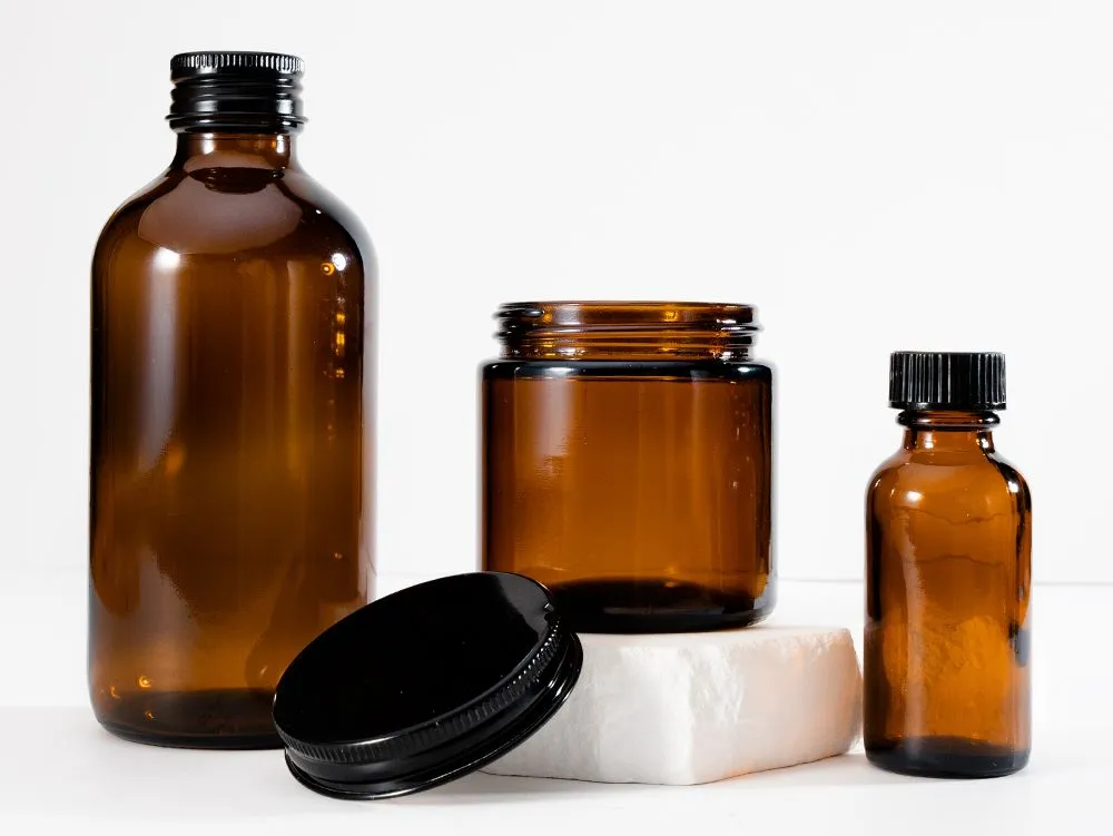 Amber Glass Bottle 2