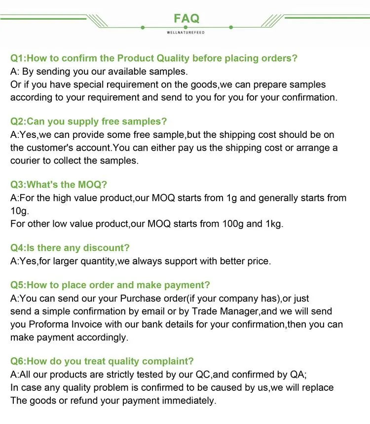 FAQ and Quality Control